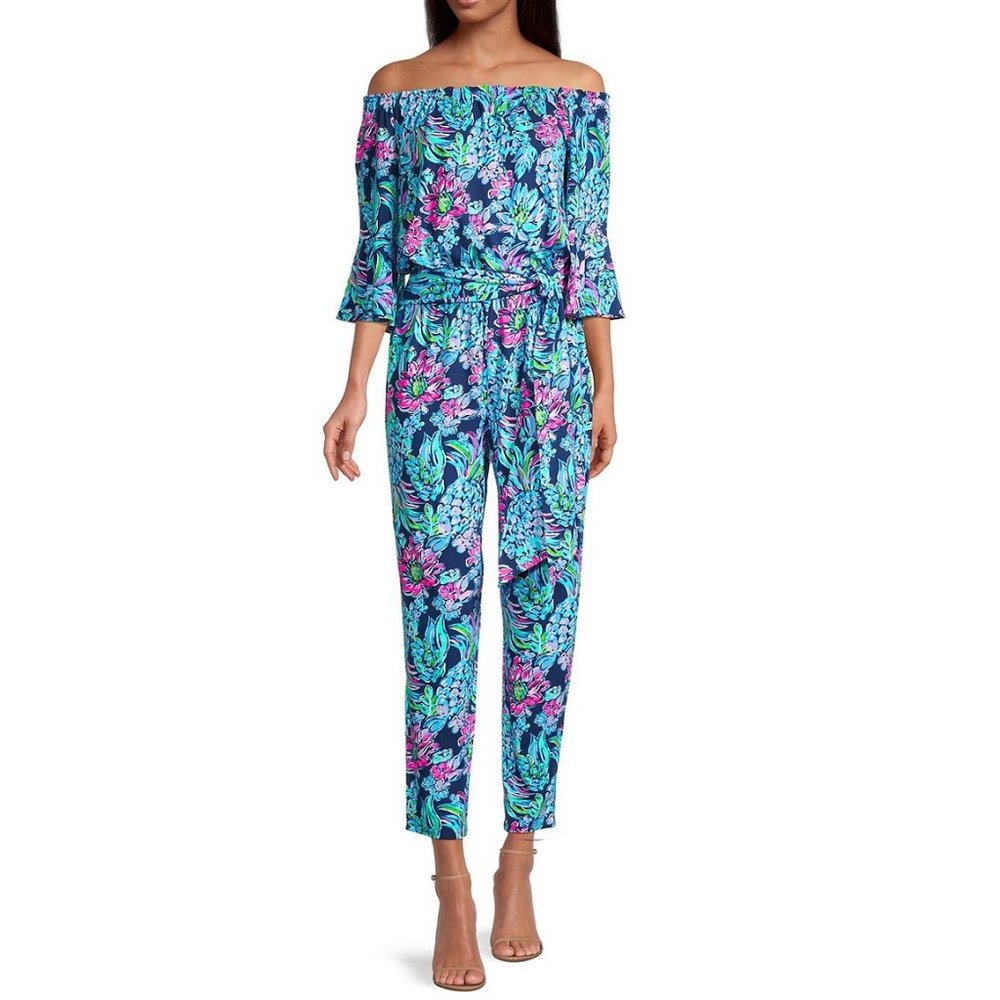 Lilly Pulitzer Floral Jumpsuit size M